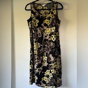 J Jill Sleeveless Floral Tank 100% Rayon